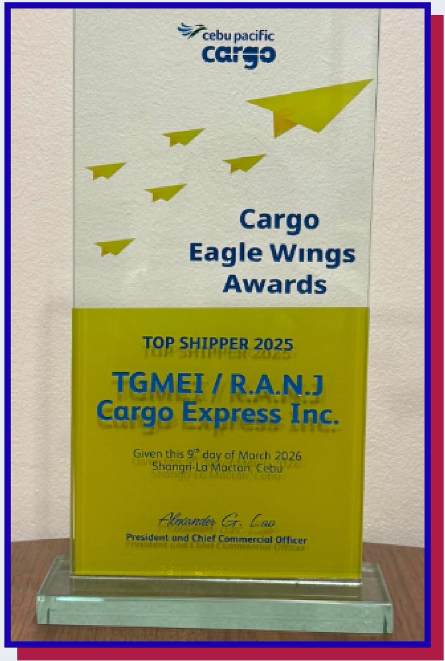 Cargo Eagle Wings Award — Top Shipper 2025